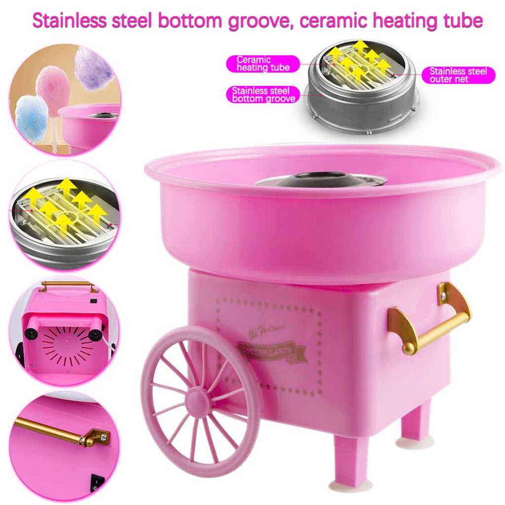 Jk-1801 Cotton Candy Machine Mini Cotton Candy Machine Portable Electric Diy Sweet Sugar Cotton Candy Machine#g30