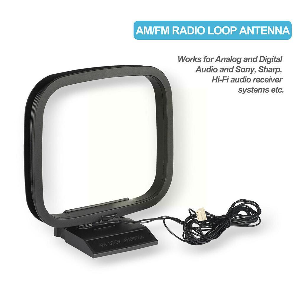 Mini Universele Fm Am Radio Antenne 360 Signaal Ontvanger Lijn Loop Antenne Voor Sony Scherpe Hi-Fi Stereo Audio Ontvanger Systemen y6W1