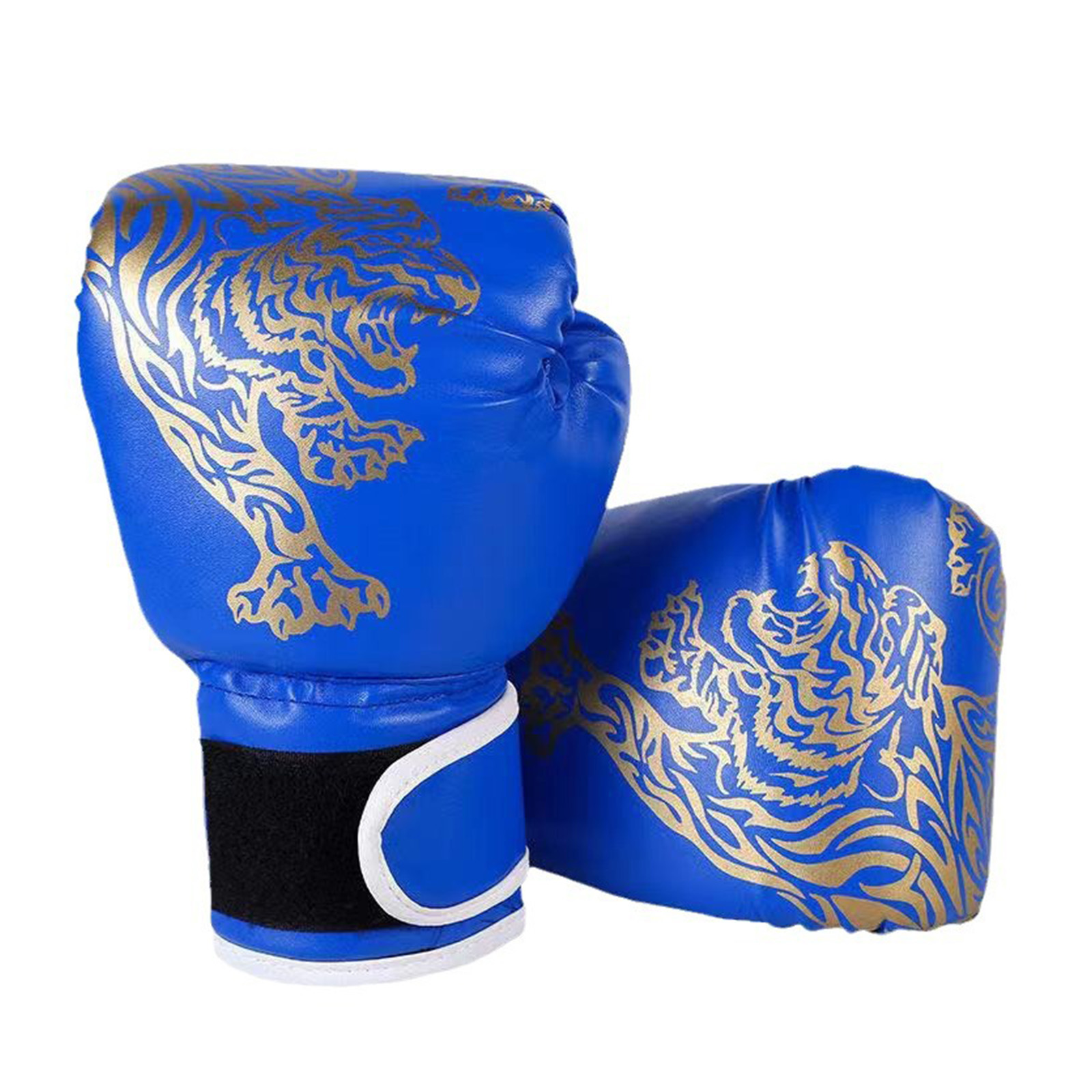 1 Pair Boxing gloves Unisex Children Adults Tiger Printed Boxer Gloves Heavy Punching Bag Gloves for Boxing Kickboxing Training: Red / 9.5 inches