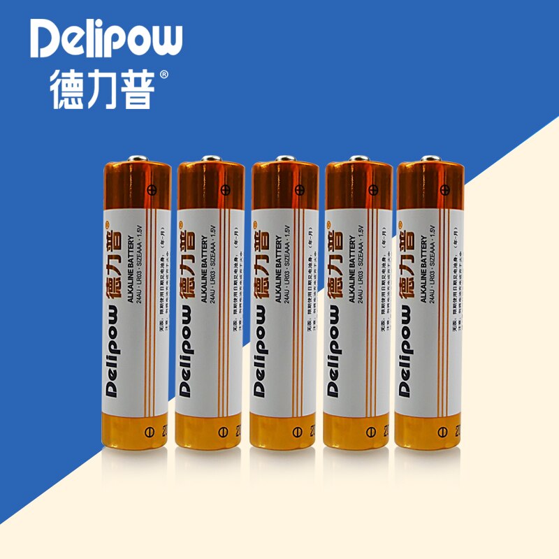 Delipow batterij batterij 7 LR03 alkaline batterijen 7 AAA vormige lus afstandsbediening batterij 1 yuan 1 Oplaadbare Ion Cell