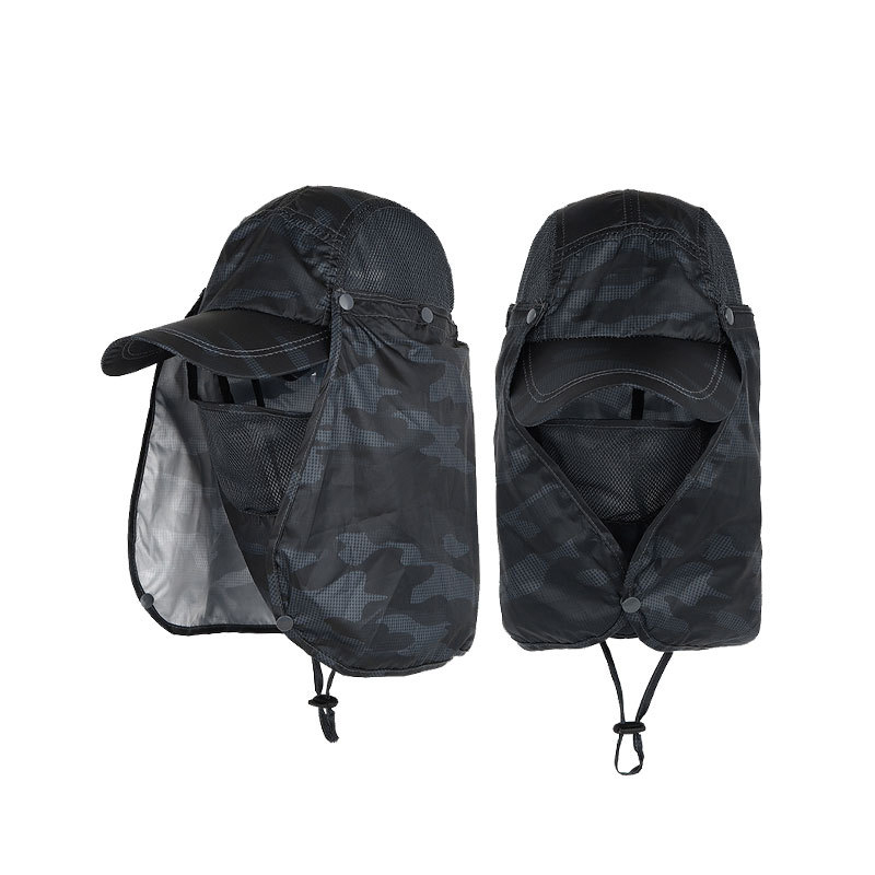 Emmerhoeden Zonnehoed Zonbescherming Lente Zomer Waterdichte Boonie-hoed voor vissen Wandelen Tuin Safari Strand: Donkergrijs