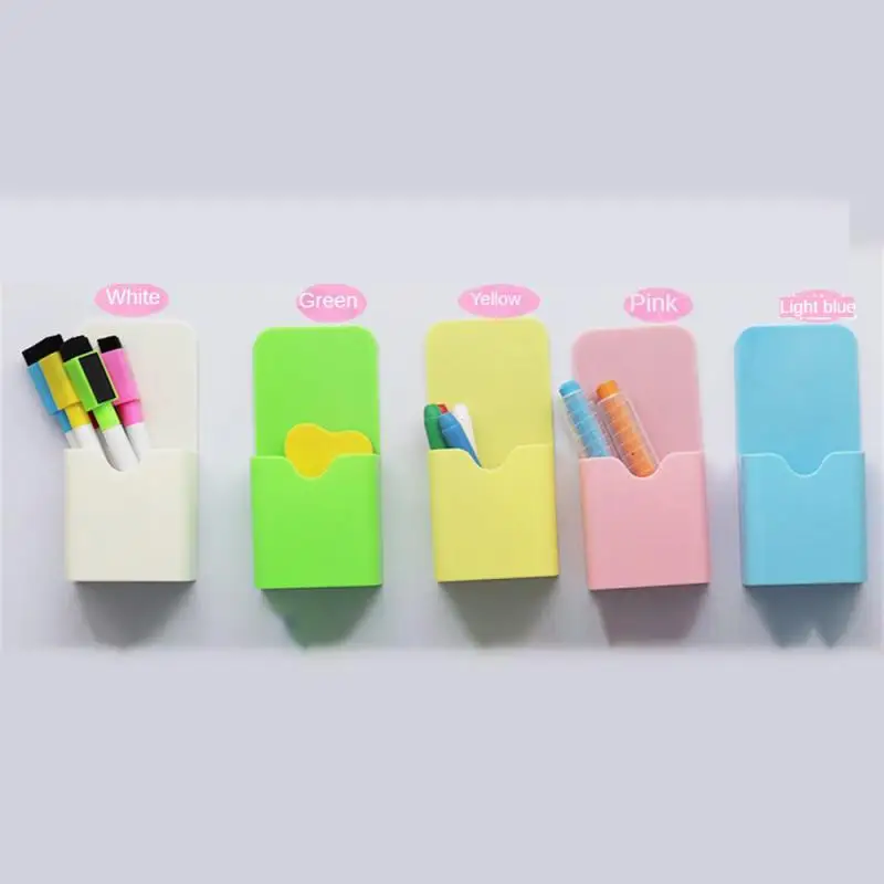 Magnetic Pen Holder Whiteboard Magnetic Pencil Holder Container Whiteboard Marker Organizer Dry Erase Holders Storage Cases: green