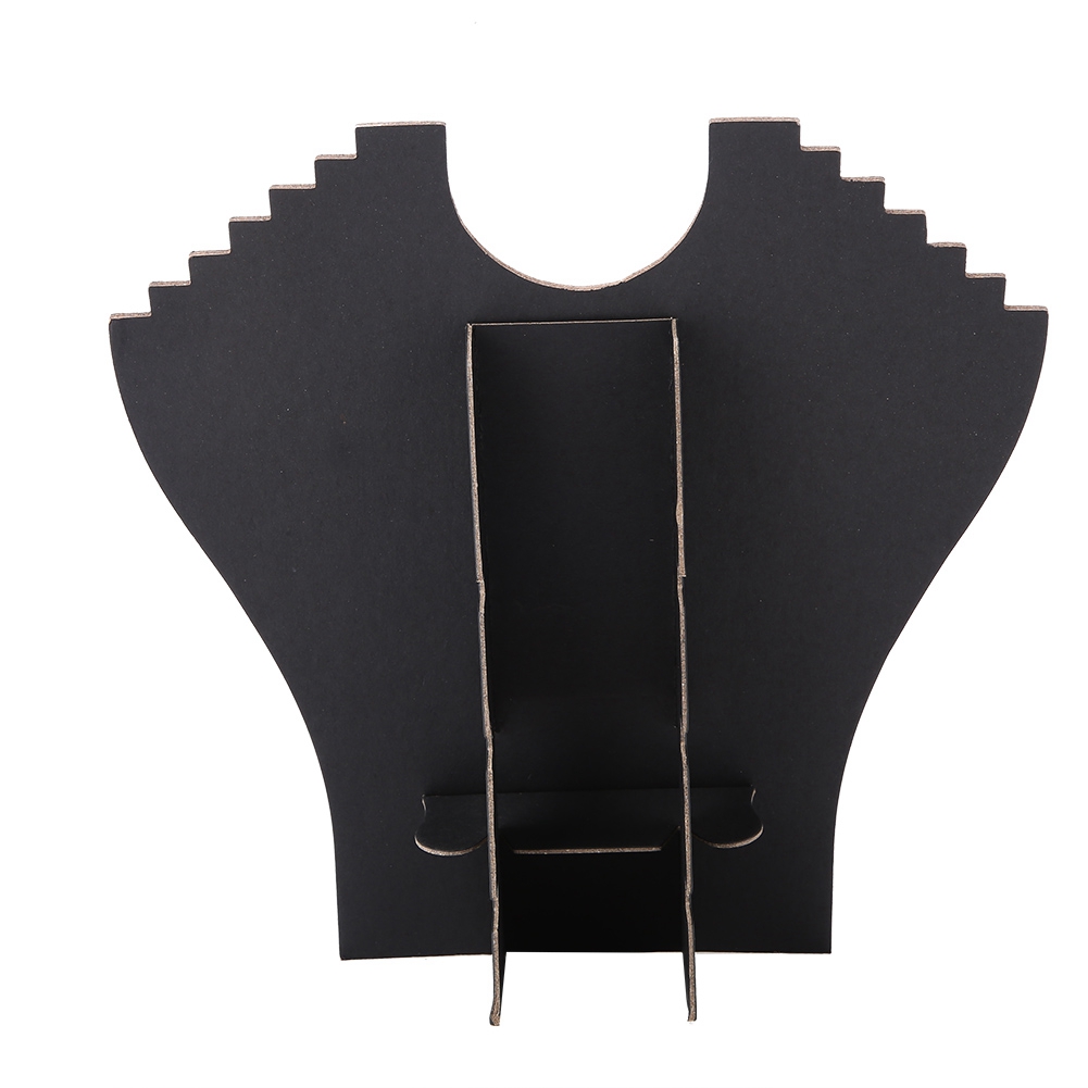 Sieraden Display Stands Zwart Flanel Ketting Hanger Ketting Sieraden Buste Display Stands Hanger Houder Rack