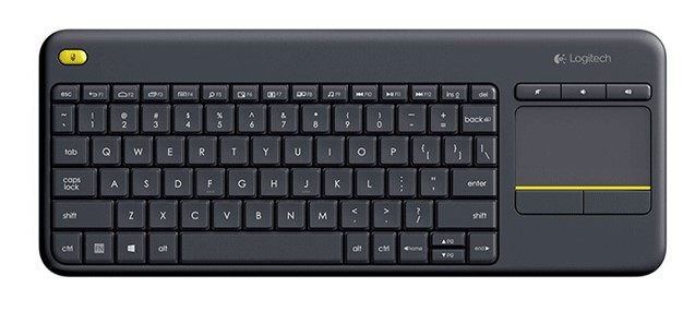 Teclado táctil inalámbrico Logitech K400 PLUS con panel táctil remoto, 2,4 Ghz, receptor unificador, teclado para Android, PC, portátil, Smart TV: Default Title