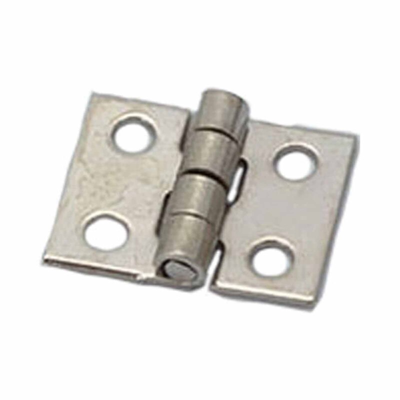 100 Pieces Mini Pure Copper Hinges Retro Hinges for Wooden Box Jewelry Chest Box Cabinet DIY Accessories: Silver