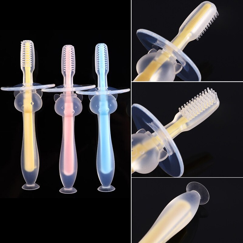 1 pz bambini morbido Silicone formazione spazzolino da denti bambino bambini dentale cura orale spazzolino da denti strumento bambino bambino spazzolino da denti articoli per bambini