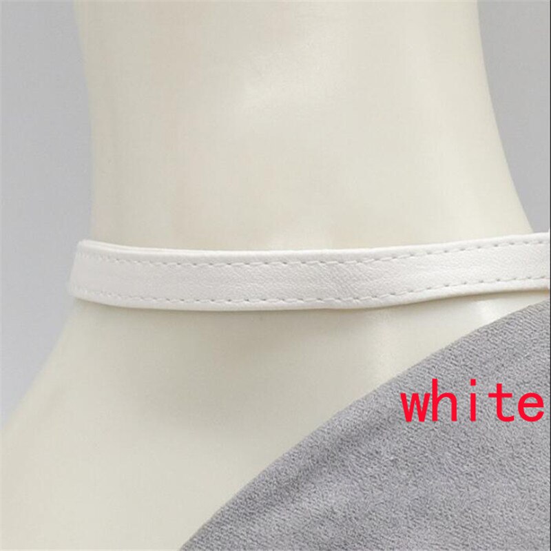 1 paio di lacci regolabili alla moda per tacchi alti cintura per scarpe caviglia che tiene le donne allentate fascio antiscivolo lacci cinturini cinturino: bianca