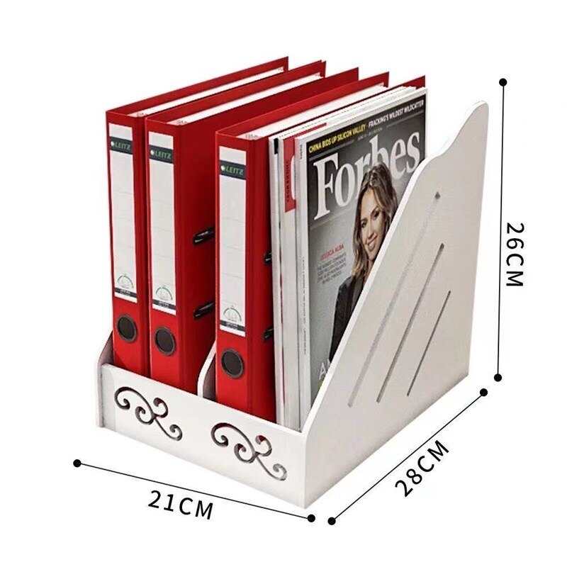 Office Supplies Folder Storage Box Multi-layer Bookshelf Simple Table Multifunctional Bookend DIY Desktop Storage Box: 2