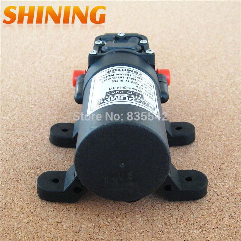 DC 12V Self-Priming Micro Diafragma Da Bomba De Água Elétrica Com Interruptor Automático, 35PSI 4.3L/min, srayer Bomba Lavador de carros Bomba