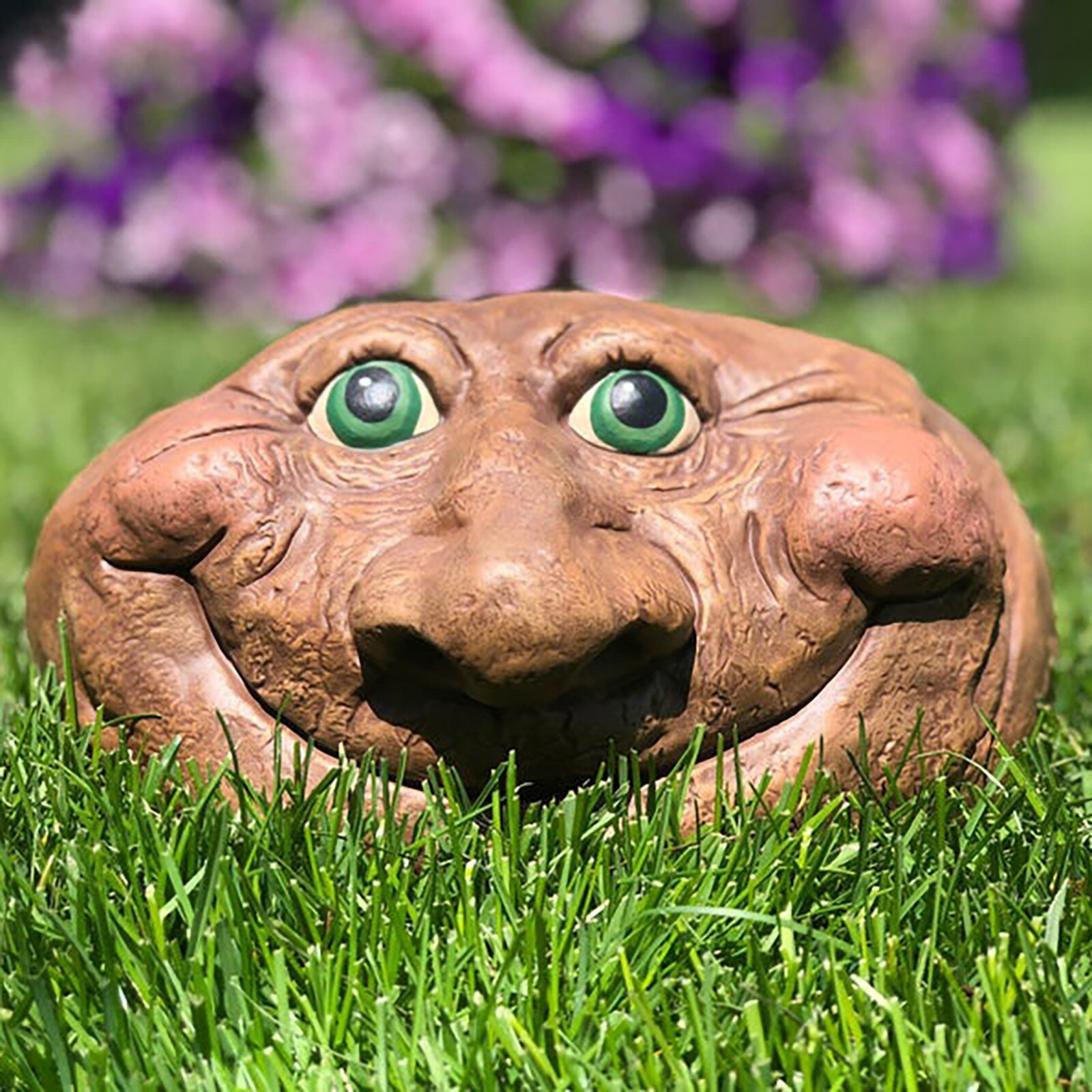 Rock Funny Face Garden Yard Art Resin Sculptures Mystical Garden Stones For Indoors Outdoors Patio Porch Home Outdoors Decor