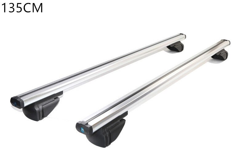 1 Set 2 Piece Vehicle CAR Roof Rack Luggage Rack Rail Truck Aluminum Alloy Locking Bicycle Frame Frame Box Super Aluminum Truck: Beige