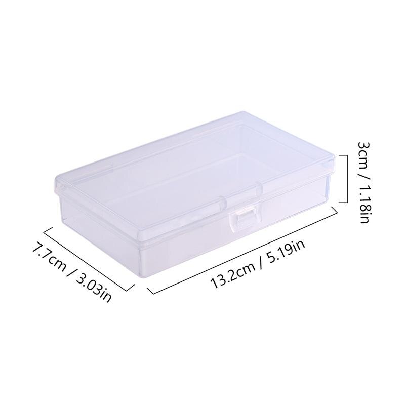 6pcs Clear Plastic Containers Box Transparent Case Tool Box Useful Package Container Storage Box For Home Bedroom Shop