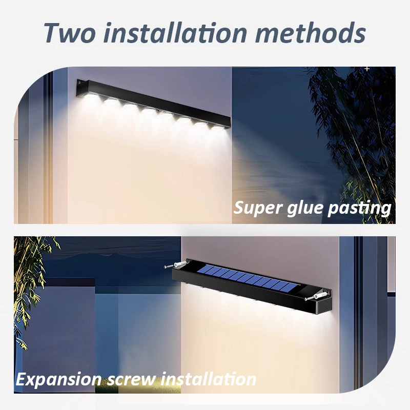 4/6/8LED zonne-wandlamp lamp op zonne-energie buiten waterdichte tuinverlichting balkon trap hek sfeer decorverlichting