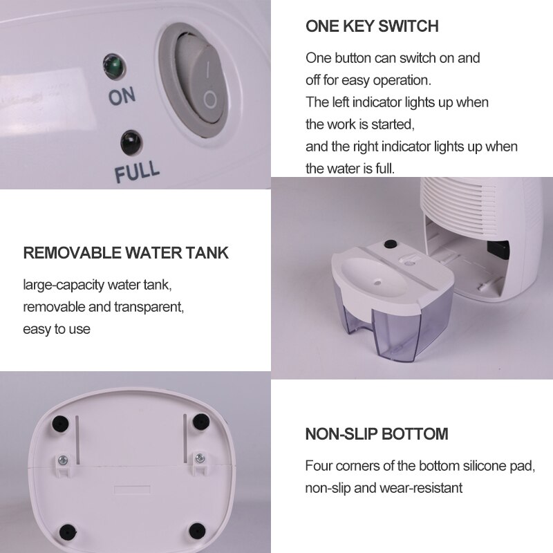 USB Dehumidifier Mini Portable Home Air Dryer Desiccant Moisture Absorber Low Noise Cabinet Dehumidifier