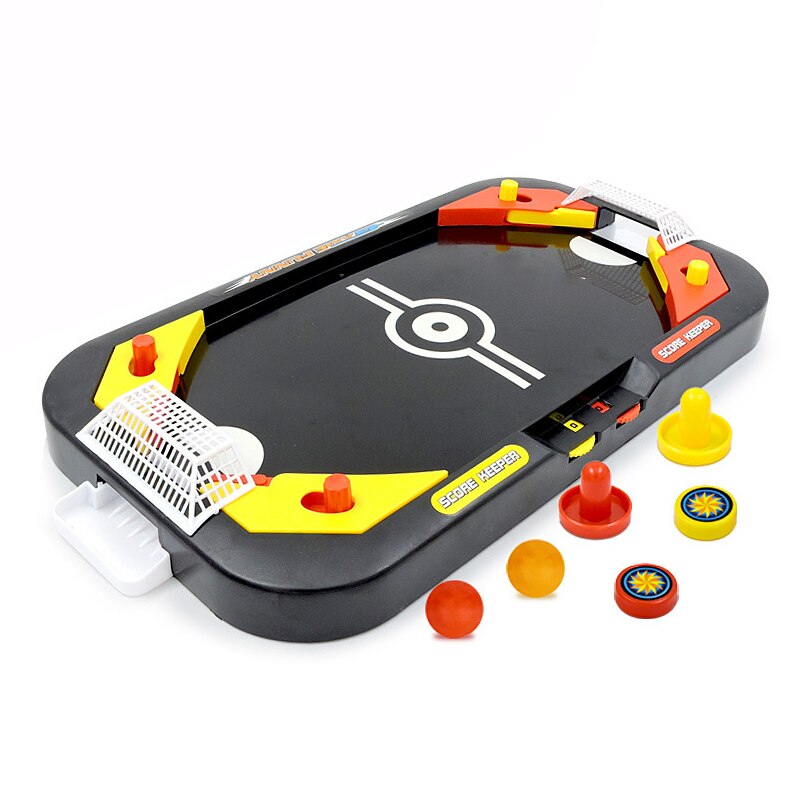 2 in 1 mini aria hockey Gioco Da Tavolo Scrivania Battaglia hockey Su Ghiaccio impostato di Giochi Del Capretto Educativo Interattivo Giocattolo per I Bambini casa Gioco Da Tavolo: Default Title
