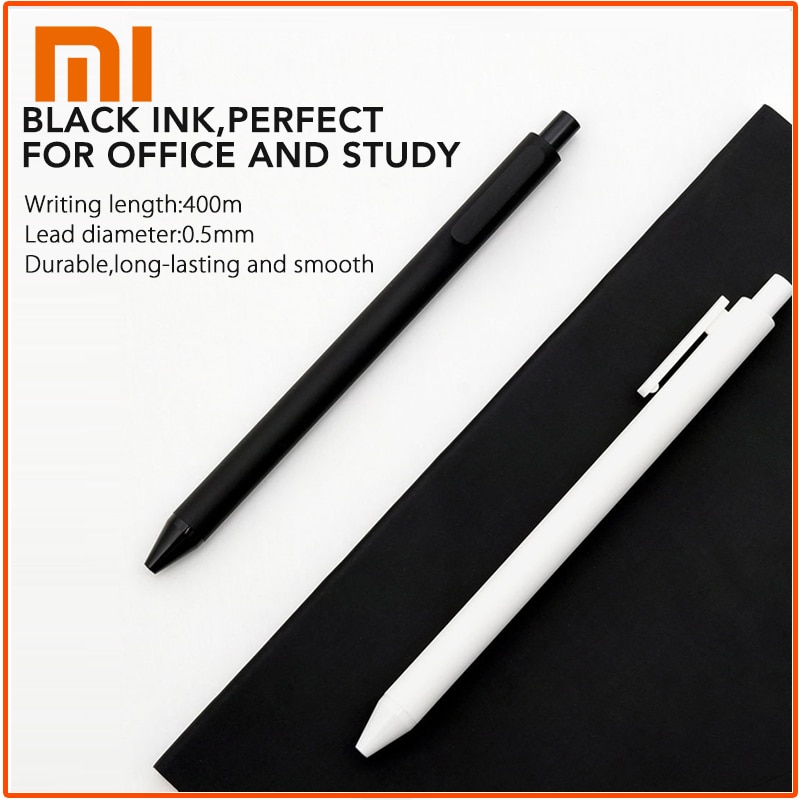 Originele Xiaomi Kaco Teken Pennen 10 Stks/pak School Briefpapier Balpen Zwitserland Refill Japan Zwarte Inkt Voeg Mijia Pen