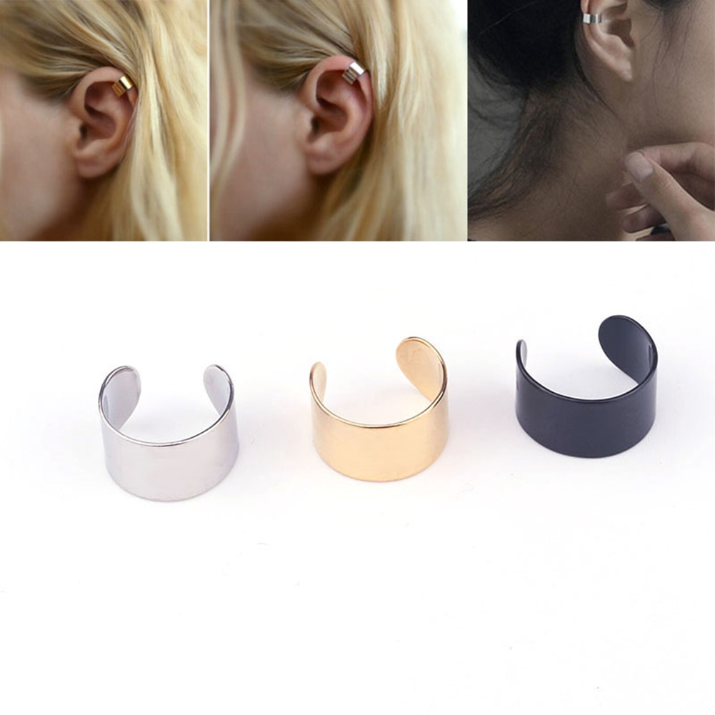 1 stk punk rock øre øreringe kvinder brusk klip manchet wrap ingen piercing-clips på kvinders & #39 ;s smykker tilbehør