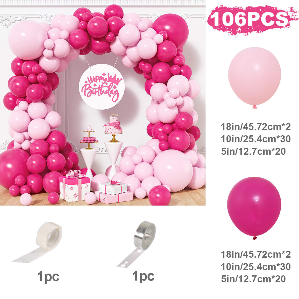 Kit de arco de guirnalda de Globos de mariposa rosa y morado, decoración para de boda, Globos para niños, confeti, Globos de látex, decoración para de bienvenida de bebé y cumpleaños: Emerald