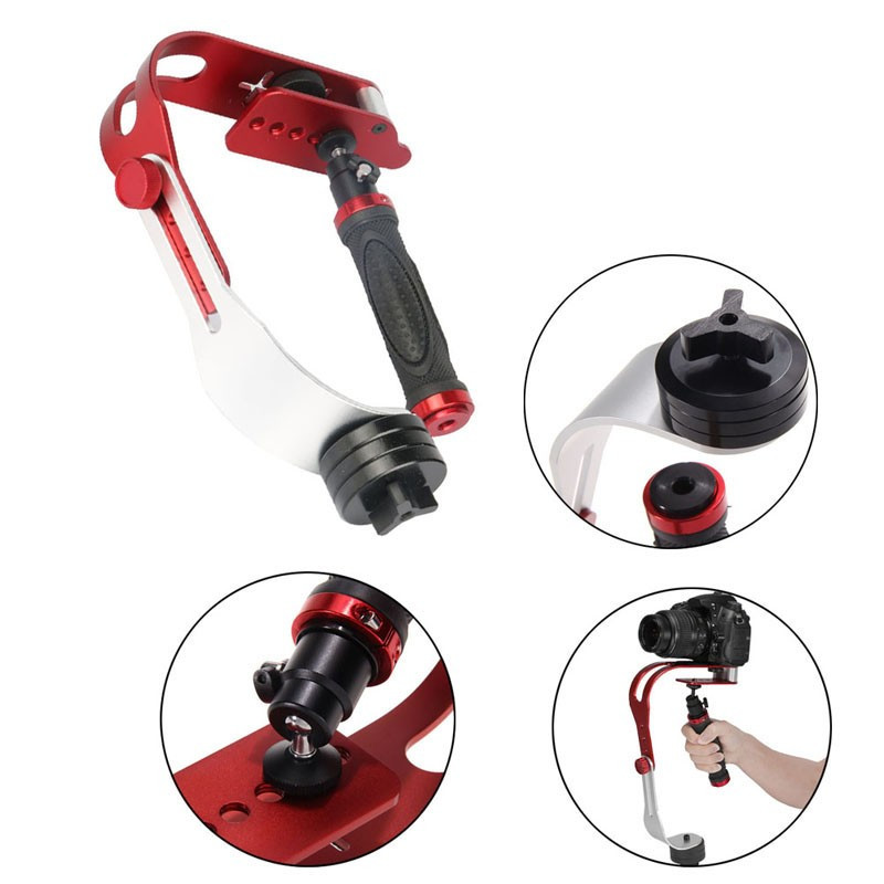 PRO Handheld Video Stabilizer Steady cam + Mount with screw For Sony Action Cam HDR AS20 AS15 AS100V AS30V AZ1