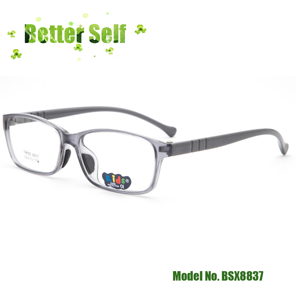 Børne briller bsx 8837 pige drenge fuld rim stel studerende kan udstyre nærsynethed linse  tr90 briller behagelig silikone næsepude