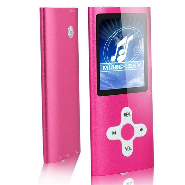 Player Mp3 Mp4 16 GB Digital Compact Portable Photo Viewer Voice Recorder MP4 Players: Pink