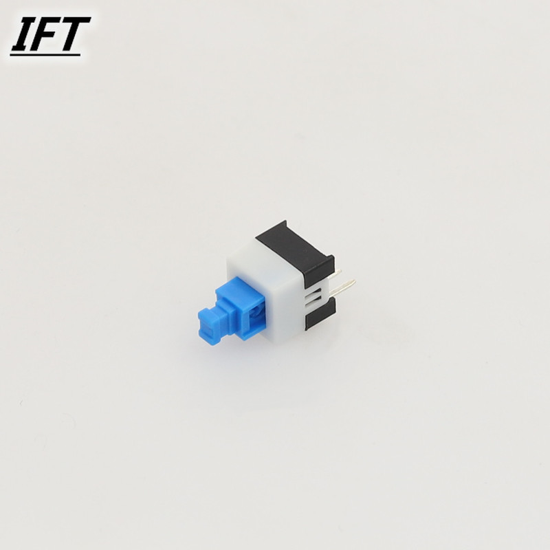 10pcs Free shopping 7*7mm 3Pin Push Tactile Power Micro Switch Self lock On/Off button Latching switch