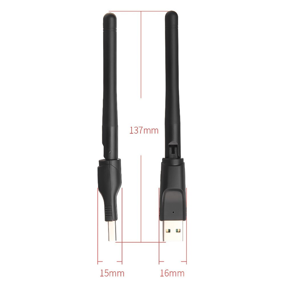 USB 2.0 WiFi Drahtlose Netzwerk Karte 150M 802,11 b/g/n LAN Adapter mit drehbare Antenne für Laptop PC Mini Wi-fi