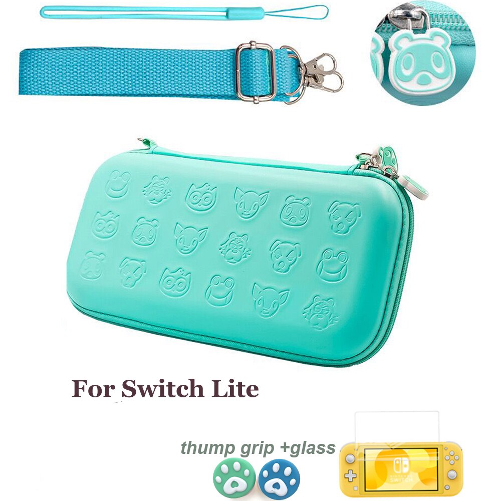 Funda de Sakura para Nintendo Switch Lite Mini, bolsa de almacenamiento de accesorios, cubierta protectora, color rosa: Blue For Switch Lite