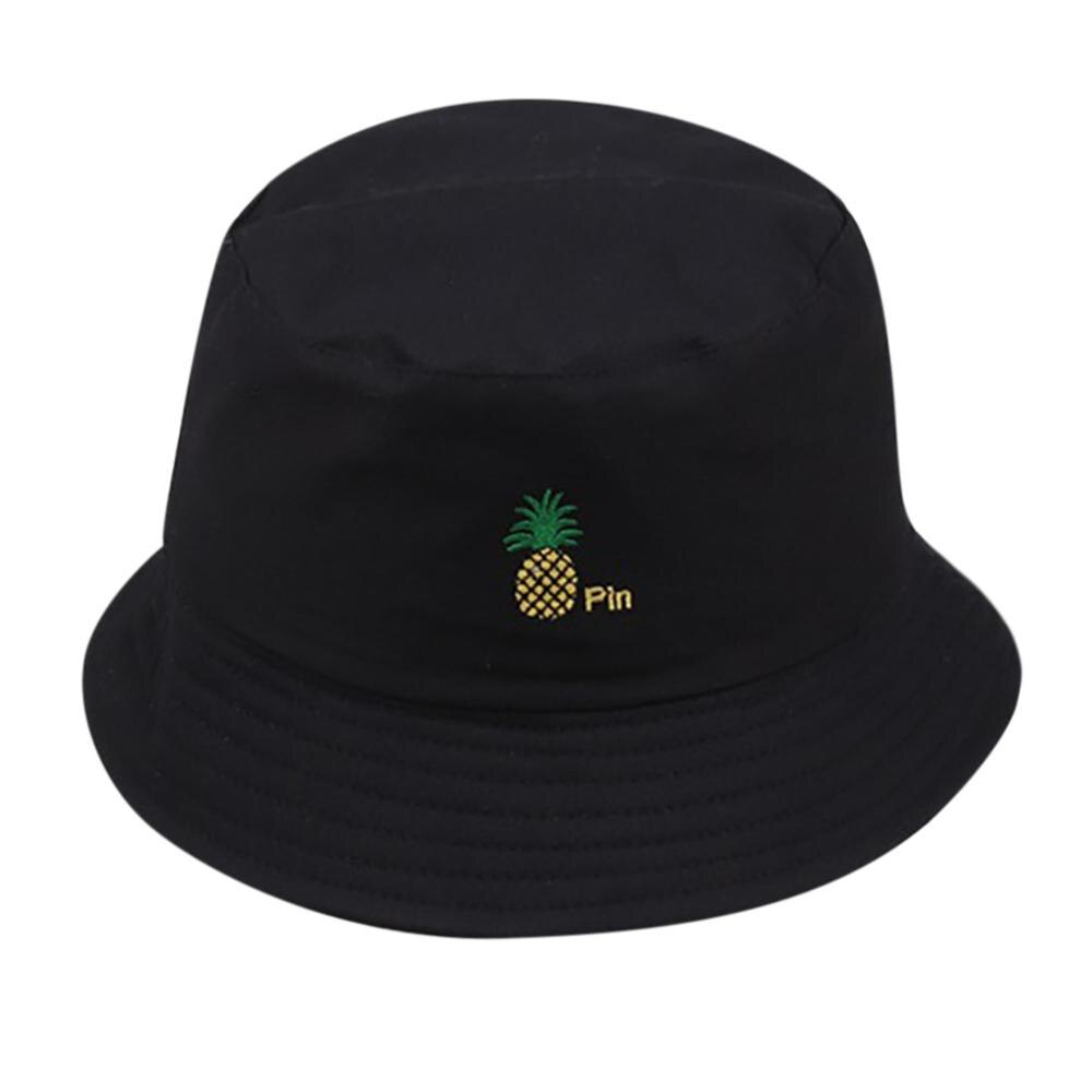 Unisex kesä taitettava ämpärihattu naisten ulkoilu aurinkovoide puuvilla kalastus metsästyslakki miesten chapeau aurinkosuojahatut  #t1p: Musta 3