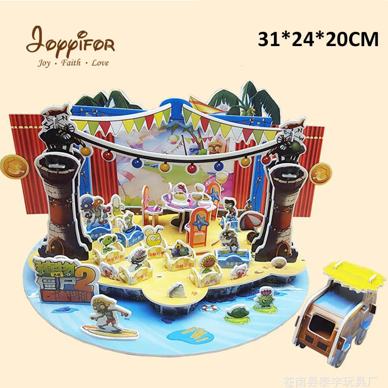 3D model pirate ship kung fu world Puzzles Education Toy Model Building Wooden Children's toy