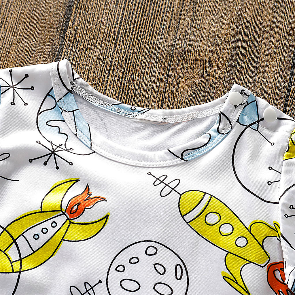 Baby Kleding Baby Baby Meisjes Jongens Cartoon Print Romper Jumpsuit Zomer Kleding Для Новорожденных