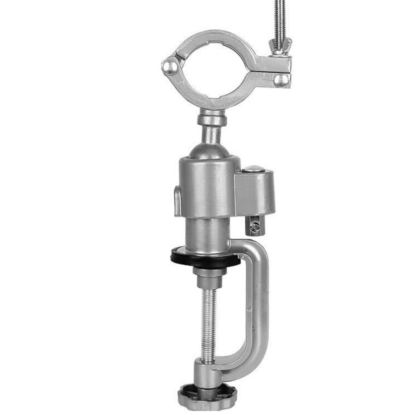 360 Graden Draaitafel Multifunctionele Draaibank Aluminium Draaitafel Vise Platte Neus Tang Elektrische Boor Beugel Roterende Tool: style 1