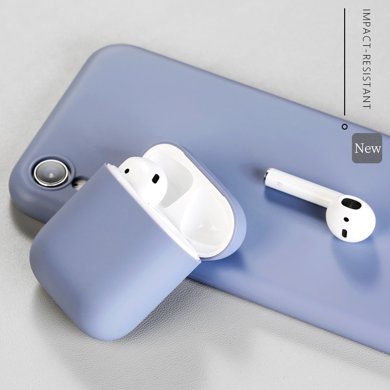 Custodia In Silicone originale Per Apple Airpods 2 Sottile Della Copertura Ultra sottile Custodie Multicolor Protettiva delicato Della Pelle per Airpods di Goccia