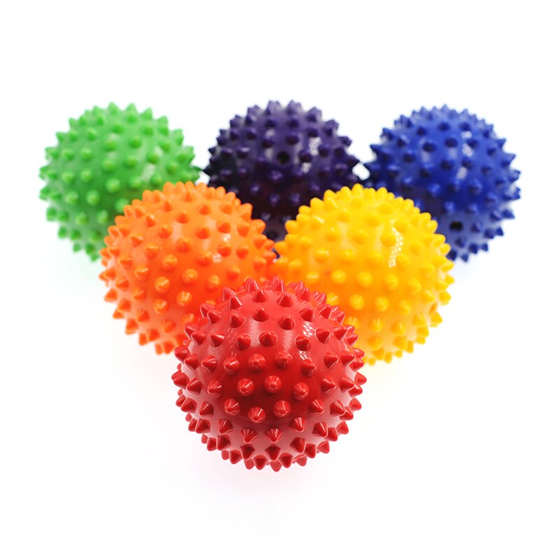 TPR 7CM diametro Hollow Soft Spike Ball recupero della forza della mano esercizio massaggio palla Yoga Fitness massaggiatore appuntito punto di innesco
