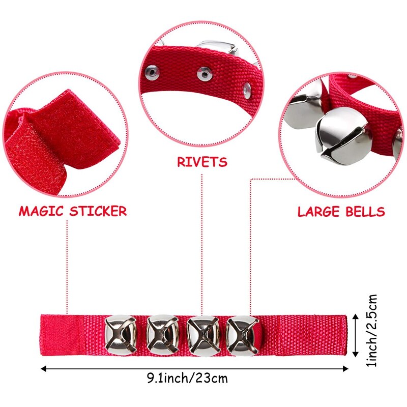 Band Pols Bells Armbanden Jingle Muzikale Enkel Klokken Ritme Instrument Percussie Feestartikelen Voor Kerst School Kinderen (2