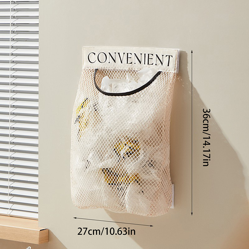1pc hängende Aufbewahrung gitter beutel Küche Mülls ack Aufbewahrung werkzeuge Wand montage große Kapazität Aufbewahrung tasche Verpackung Plastiktüte