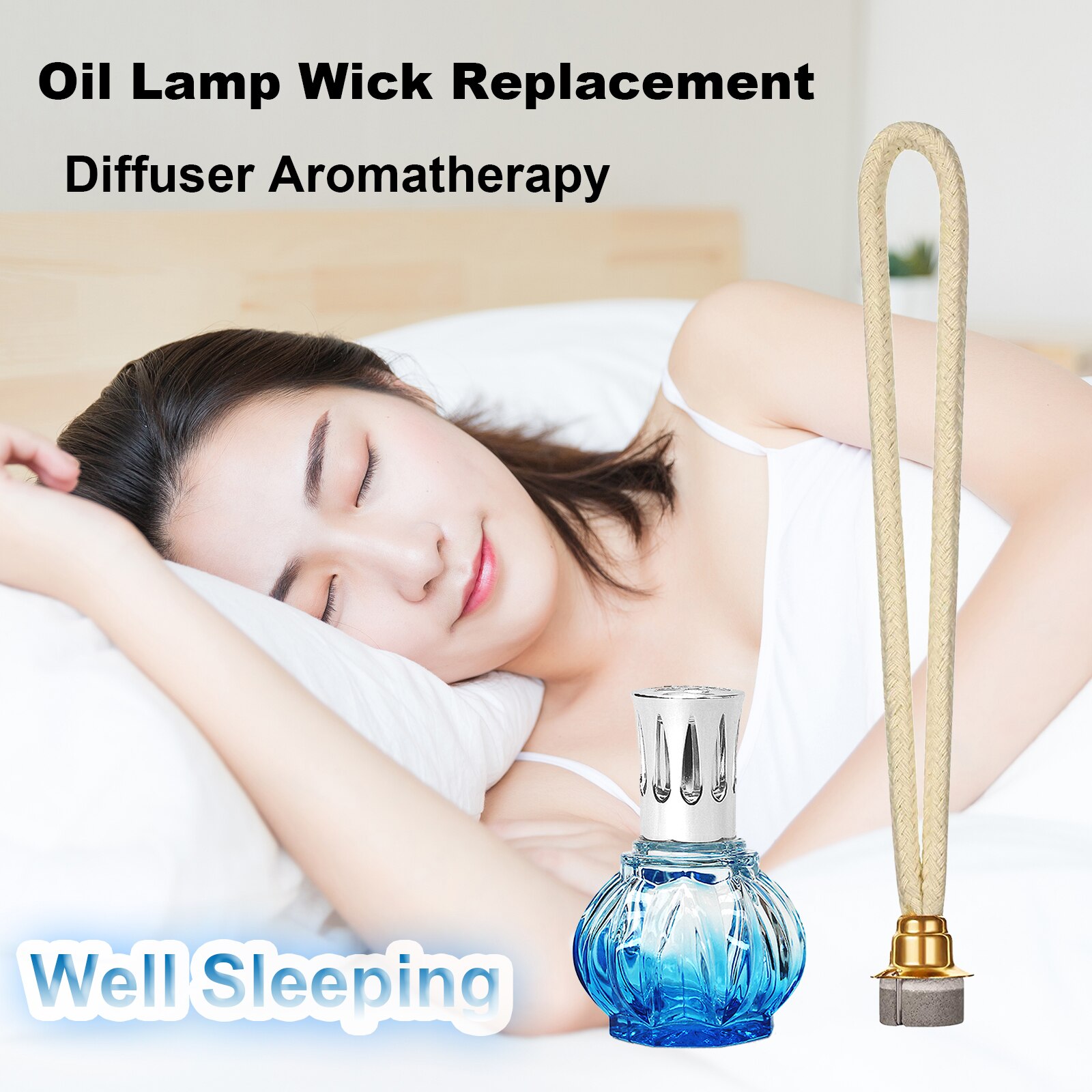 1PC 0.71Inch Oil Lamp Wick Replacement for Diffuser Aromatherapy Decor Air Tightly Control Catalytic Burner Fragrance Lamps Wick