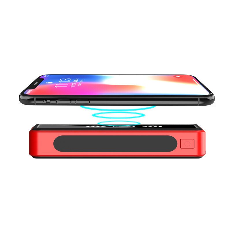 50000 mah zonne-energie powerbank, zonnelader, qi draadloos opladen, usb type c externe batterij, powerbank voor iphone, xiaomi powerbank