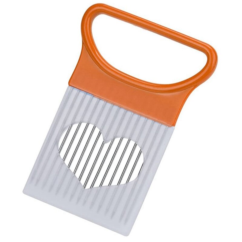 Kitchen Cutting Tools Slicer Tomato Onion Vegetable Slicer Cutting Auxiliary Support Guide Slicer Safety Fork: plum