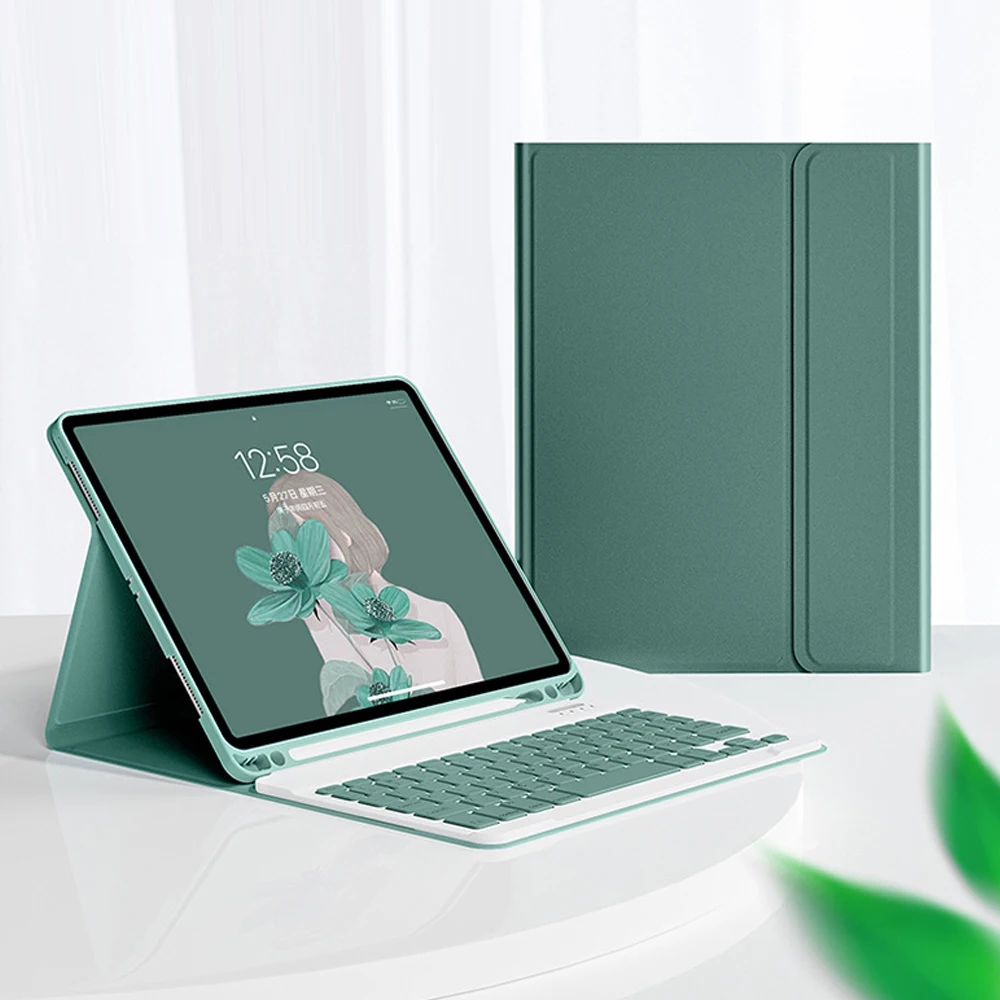 Voor iPad 10 Generatie 2022 Case met Houder Zachte TPU Back Shell voor iPad 10.9 10 9 10th Cover + Draadloos Bluetooth toetsenbord: other