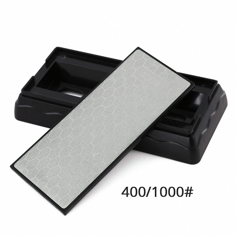 Double-sided Knife Sharpeners Sharpening Stone Diamond Plate Convenient for Kitchen Knives Whetstone Cutter Tool: 400-1000