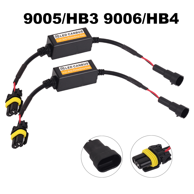 2 uds H7 LED Canbus Error decodificador sin contrato para H4 bombilla de faro LED Kits para SUV niebla lámparas H1 H8 H11 HB3 HB4 adaptador Anti-Flicker