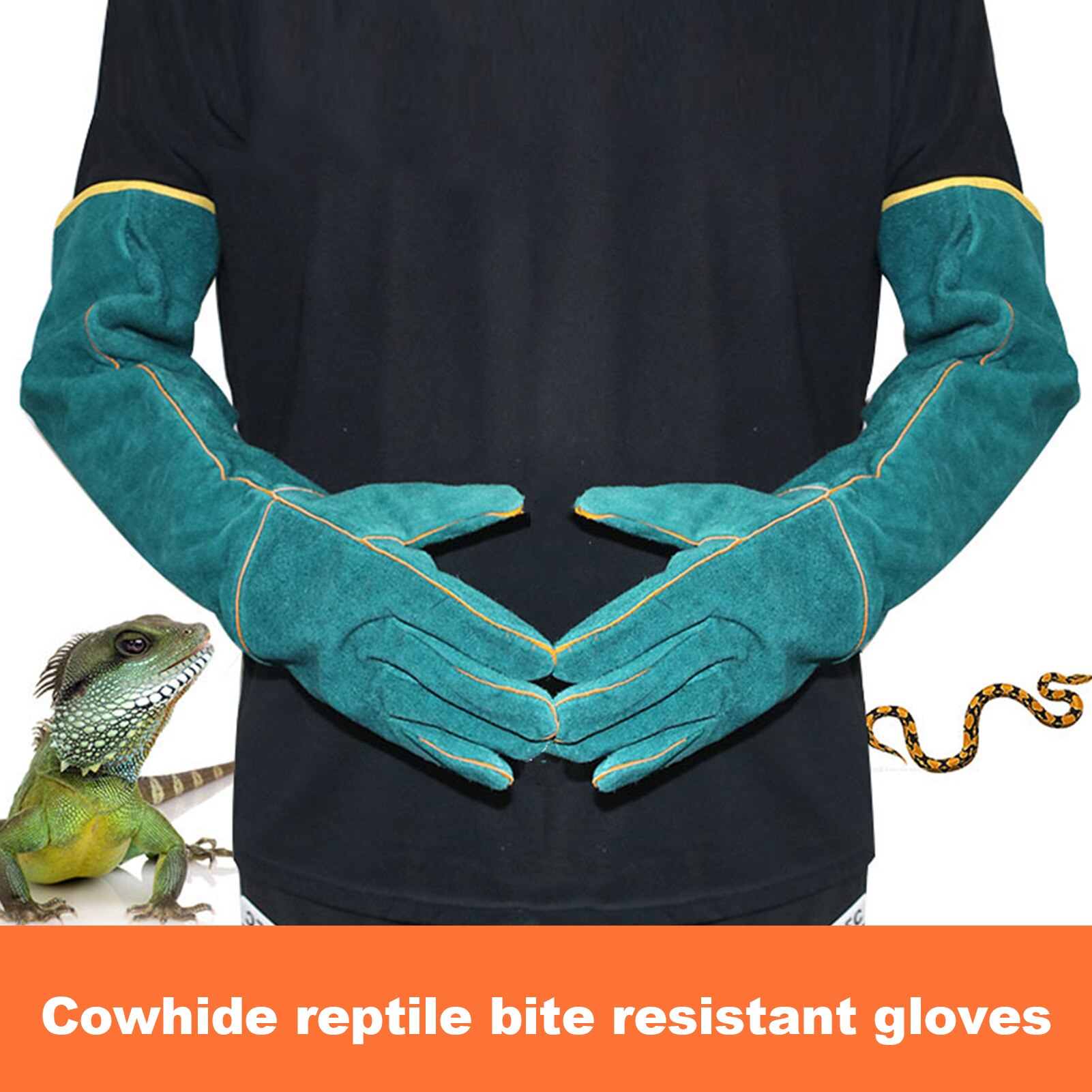 Haustier Anti-beissen Sicherheit Handschuhe Beekeeping Handschuhe Ultra lang schützend Anti kratzen Pro Hund Katze Vogel Schlange Eidechse Baden Ausbildung