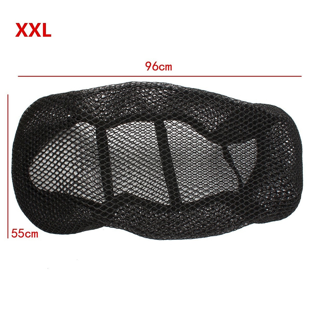 Summer Cool 3D Mesh Motorcycle Seat Cover Breathable Sun-proof Motorbike Scooter Seat Covers Cushion For Yamaha Suzuki