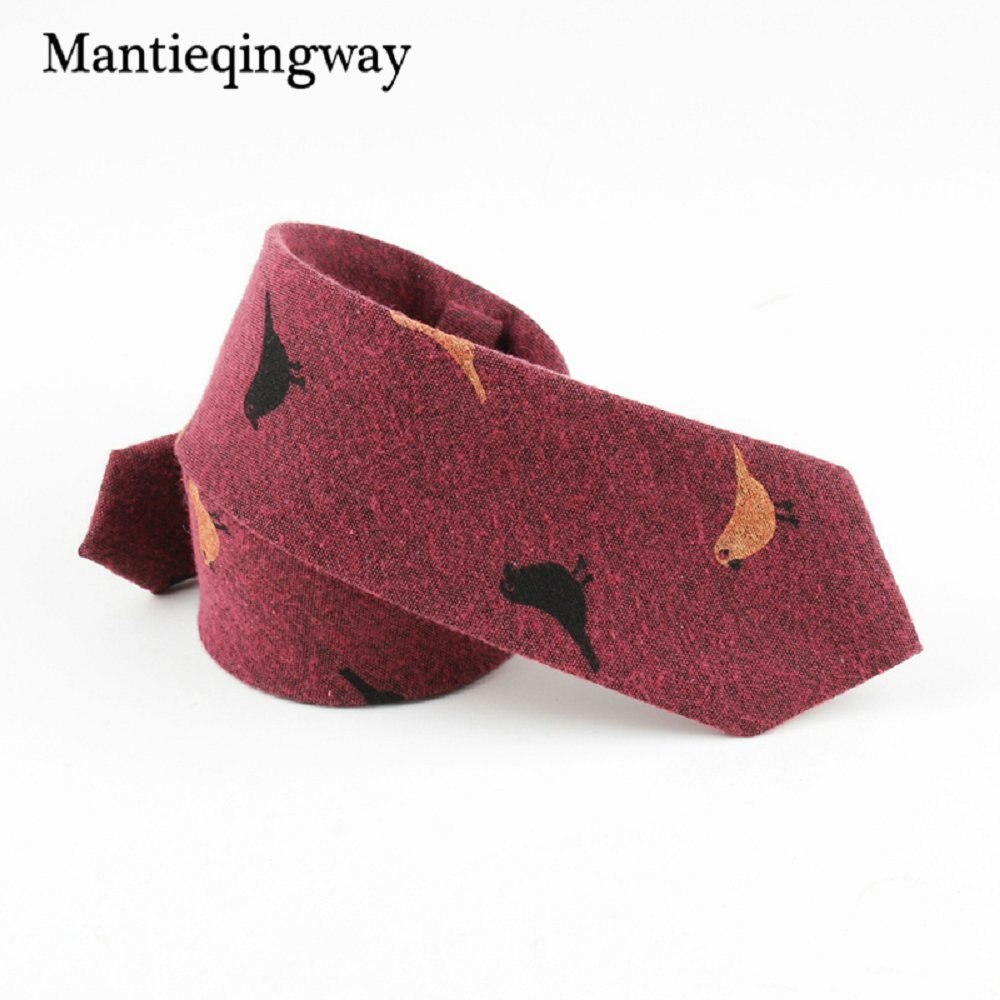 6 Cm Mens Katoen Casual Stropdas Bruiloft Bruidegom Jacquard Dassen Print Vogels Gravatas Bladeren Business Das
