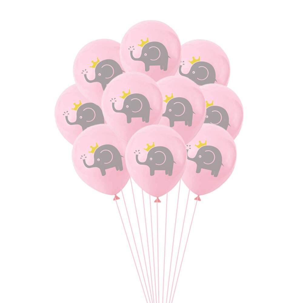 12 pouces dessin animé bébé éléphant impression latex ballon mariage mariage enfants fête d'anniversaire décoration ballon bébé douche