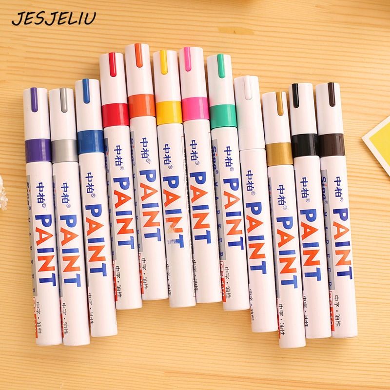 Universal Waterproof Permanent Car Tyre Tread Rubber Paint Marker Pen