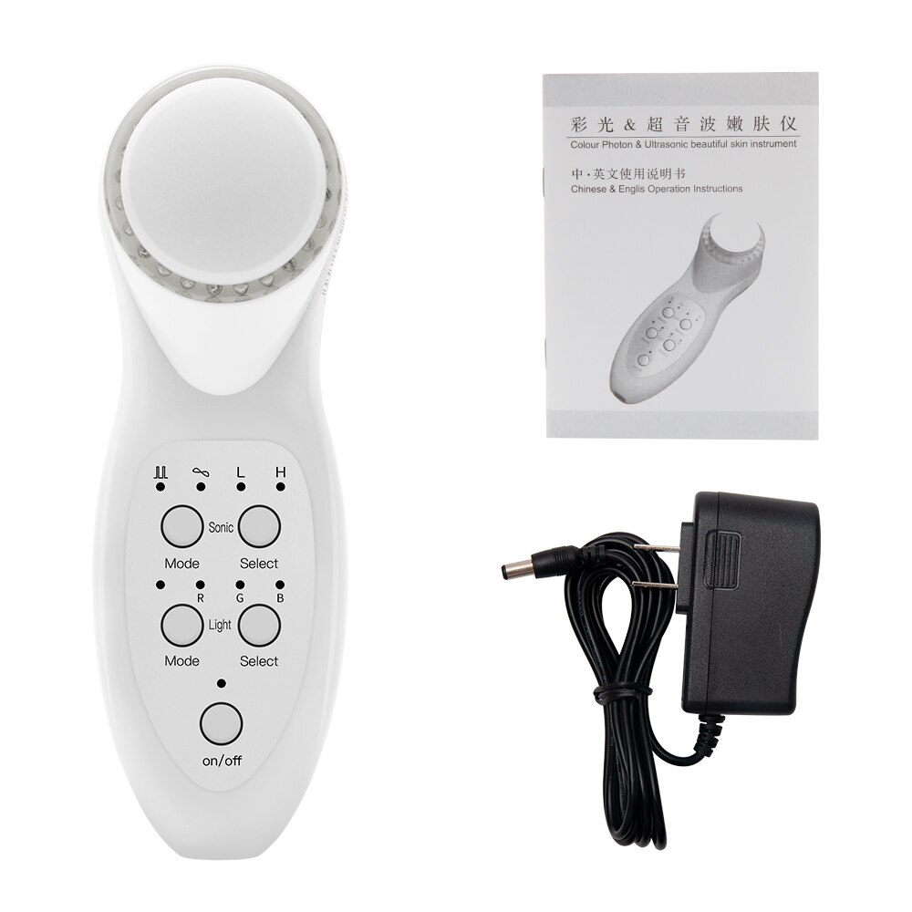 Licht Foton Therapie Huidverjonging Face Lift Massager Ultrasone Anti Rimpel Body Afslanken Cellulitis Massage Machine: NO GIFT BOX