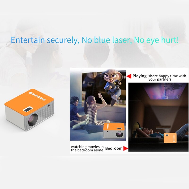 Mini Film Projektor Heimkino Video Projektor freundlicher LED Miniatur Tragbare Familie praktisch Projektor