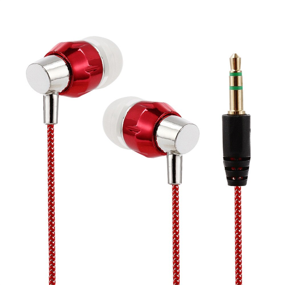 Universele Oortelefoon 3.5Mm In-Ear Bass Stereo Oordopjes Headset Bedrade Voor Mobiele Telefoon Stereo Oordopjes Muziek Oortelefoon: D